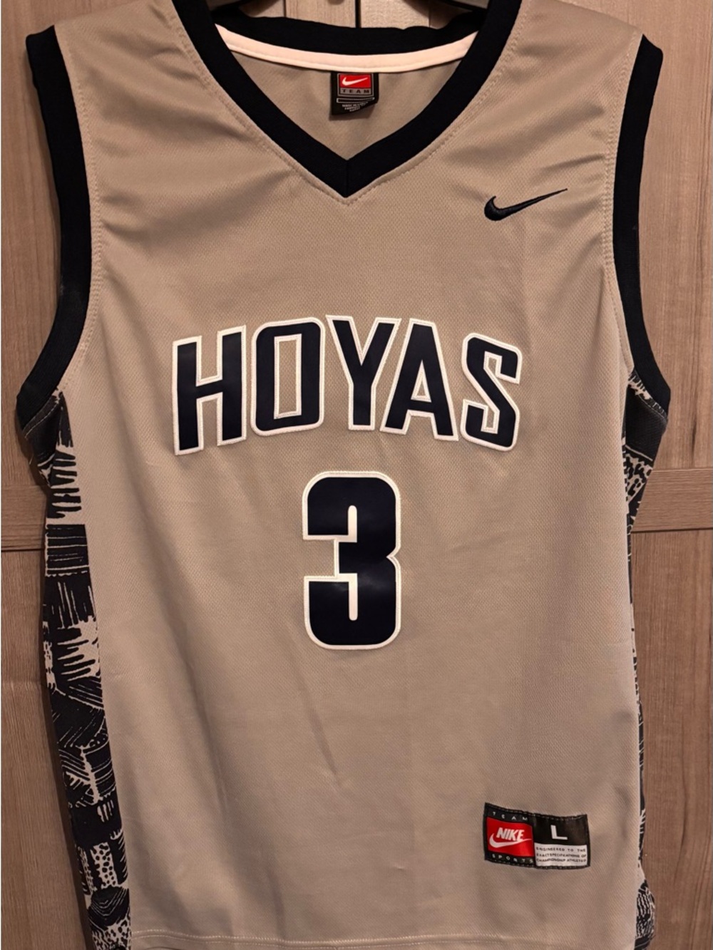 Allen Iverson Georgetown Hoyas #3 Nike Basketball Jersey